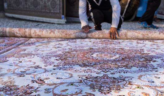روش اصولی لول کردن قالی در قالیشویی بلوار امین قم